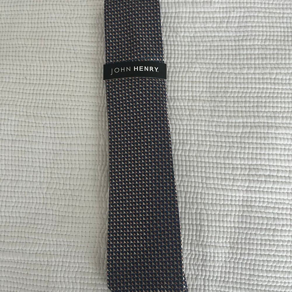 Tie John Henry blue and orange new with tags